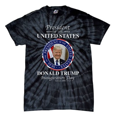 Donald Trump 47 President Inauguration Day 2025 Memorabilia Tie-Dye T-Shirt