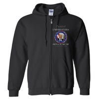 Donald Trump 47 President Inauguration Day 2025 Memorabilia Full Zip Hoodie