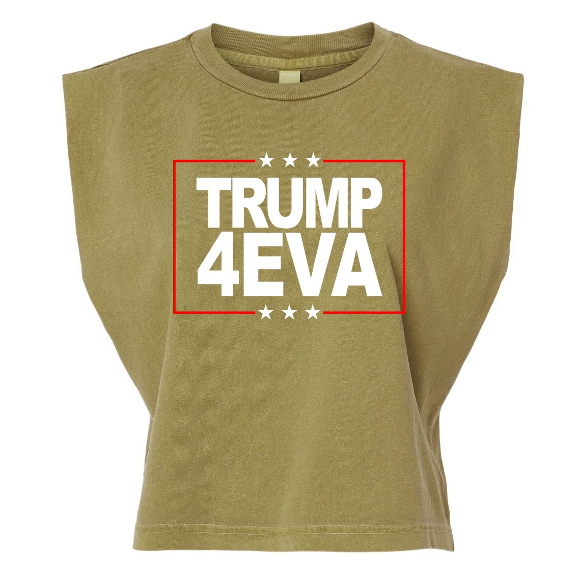 Donald Trump 4EVA 2028 Forever Garment-Dyed Women's Muscle Tee