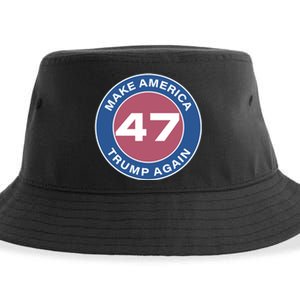 Distressed Trump 47 Republican Proud Conservative Sustainable Bucket Hat