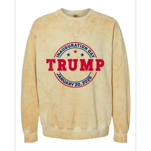 Donald Trump 47th President Inauguration 2025 Colorblast Crewneck Sweatshirt