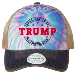 Donald Trump 47th President Inauguration 2025 Legacy Tie Dye Trucker Hat