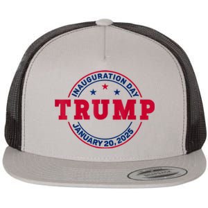 Donald Trump 47th President Inauguration 2025 Flat Bill Trucker Hat