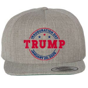 Donald Trump 47th President Inauguration 2025 Wool Snapback Cap