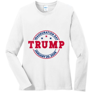 Donald Trump 47th President Inauguration 2025 Ladies Long Sleeve Shirt