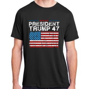 Donald Trump 47 Usa President 2024 Trump 47 President Adult ChromaSoft Performance T-Shirt