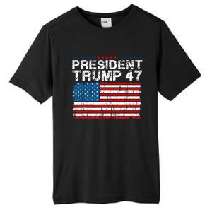 Donald Trump 47 Usa President 2024 Trump 47 President Tall Fusion ChromaSoft Performance T-Shirt