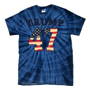 Donald Trump 47th President Make America Great Again Trump Tie-Dye T-Shirt