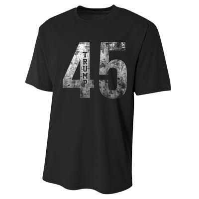 Donald Trump 45 Football Jersey Pro Trump Performance Sprint T-Shirt