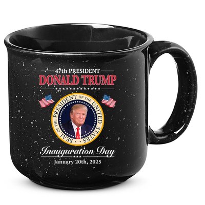Donald Trump 47th President Inauguration 2025 Supporters 15oz Campfire Ceramic Mug