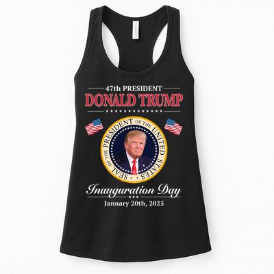Donald Trump 47th President Inauguration 2025 Supporters Womens Tank Top