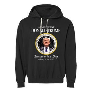 Donald Trump 47th President Inauguration 2025 Supporters Garment-Dyed Fleece Hoodie