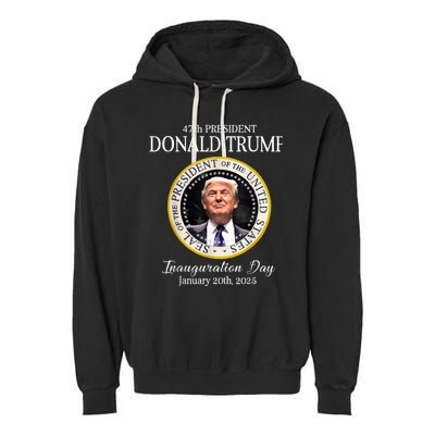 Donald Trump 47th President Inauguration 2025 Supporters Garment-Dyed Fleece Hoodie