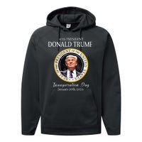 Donald Trump 47th President Inauguration 2025 Supporters Performance Fleece Hoodie