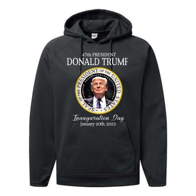 Donald Trump 47th President Inauguration 2025 Supporters Performance Fleece Hoodie