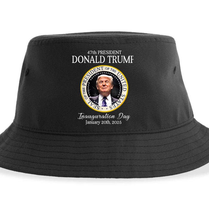 Donald Trump 47th President Inauguration 2025 Supporters Sustainable Bucket Hat