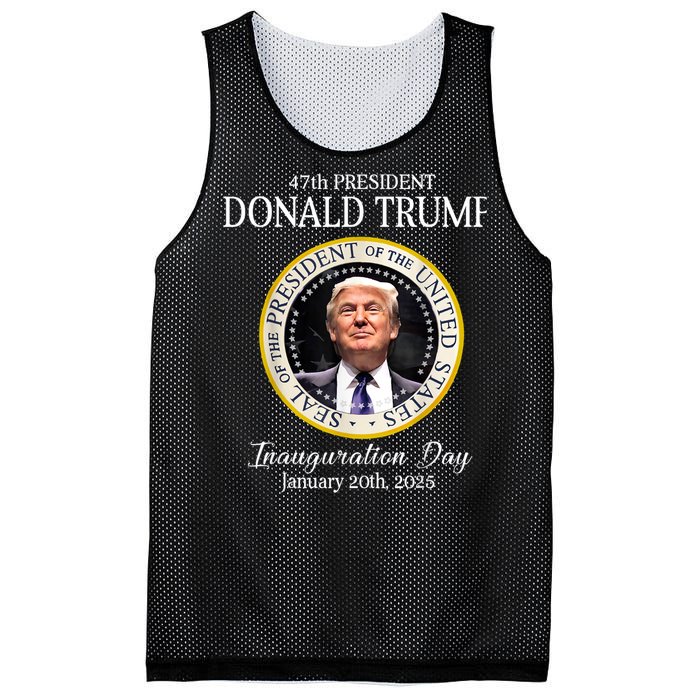 Donald Trump 47th President Inauguration 2025 Supporters Mesh Reversible Basketball Jersey Tank