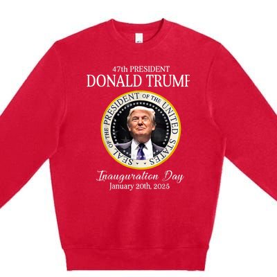 Donald Trump 47th President Inauguration 2025 Supporters Premium Crewneck Sweatshirt