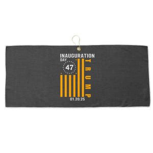 Donald Trump 47th President Inauguration Supporters 2025 Large Microfiber Waffle Golf Towel