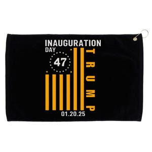 Donald Trump 47th President Inauguration Supporters 2025 Grommeted Golf Towel