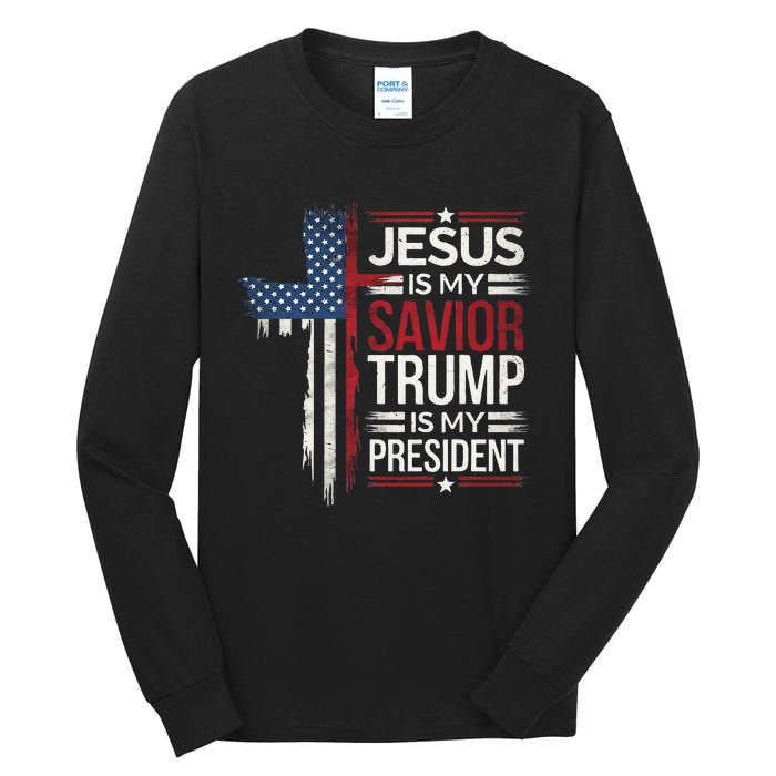 Donald Trump 47th President Inauguration Day 2025 Fans Gift Tall Long Sleeve T-Shirt