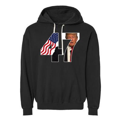 Donald Trump 47th Us President 2024 Garment-Dyed Fleece Hoodie