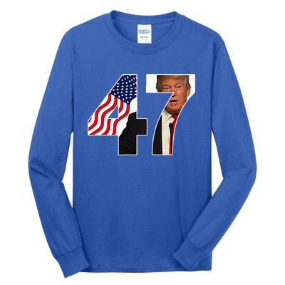 Donald Trump 47th Us President 2024 Tall Long Sleeve T-Shirt