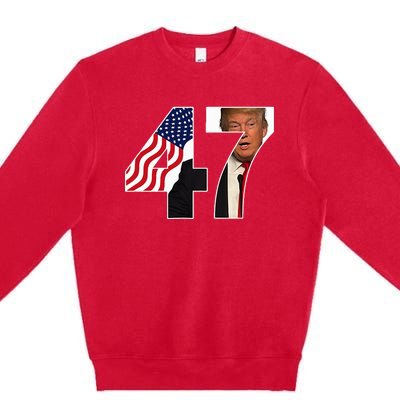 Donald Trump 47th Us President 2024 Premium Crewneck Sweatshirt