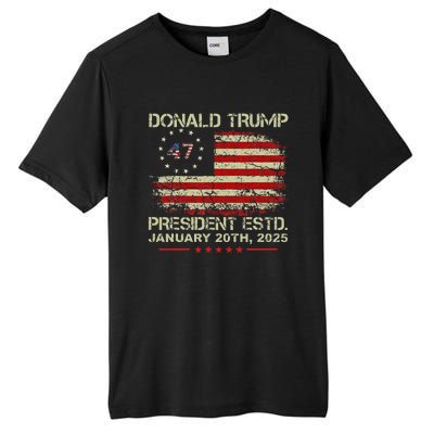 Donald Trump 47th President Inauguration 2025 Supporters Tall Fusion ChromaSoft Performance T-Shirt