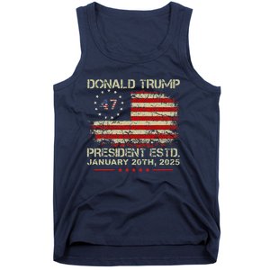 Donald Trump 47th President Inauguration 2025 Supporters Tank Top