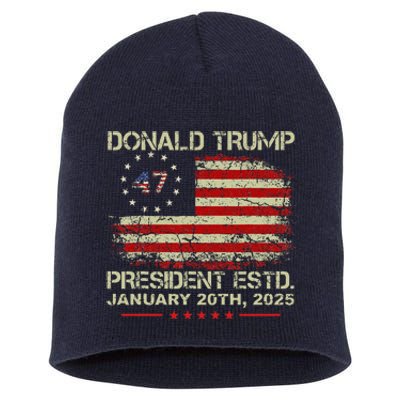 Donald Trump 47th President Inauguration 2025 Supporters Short Acrylic Beanie