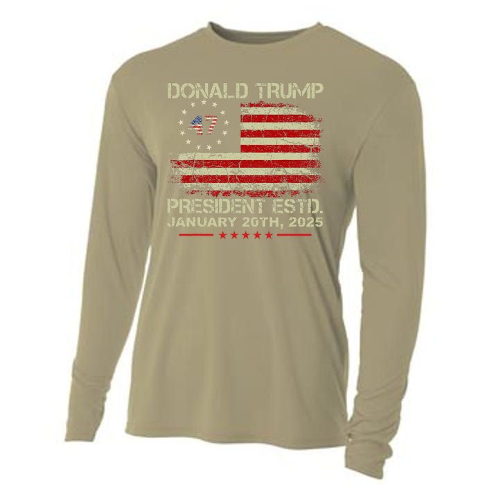 Donald Trump 47th President Inauguration 2025 Supporters Cooling Performance Long Sleeve Crew