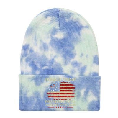 Donald Trump 47th President Inauguration 2025 Supporters Tie Dye 12in Knit Beanie