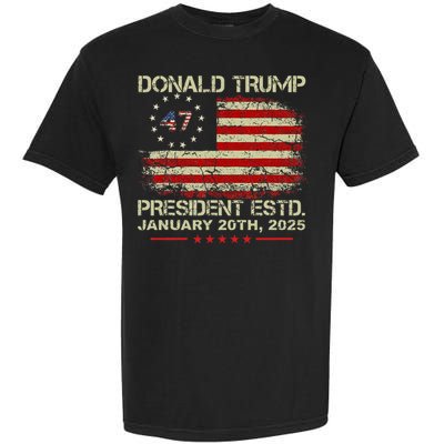 Donald Trump 47th President Inauguration 2025 Garment-Dyed Heavyweight T-Shirt