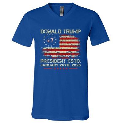 Donald Trump 47th President Inauguration 2025 V-Neck T-Shirt