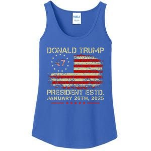 Donald Trump 47th President Inauguration 2025 Ladies Essential Tank