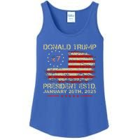 Donald Trump 47th President Inauguration 2025 Ladies Essential Tank