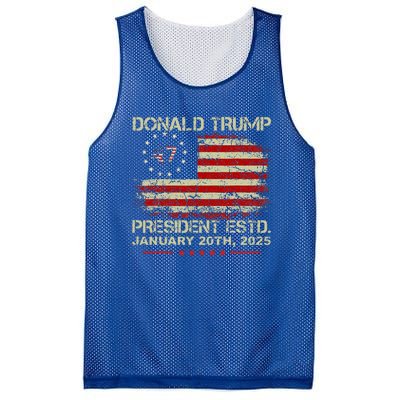 Donald Trump 47th President Inauguration 2025 Mesh Reversible Basketball Jersey Tank