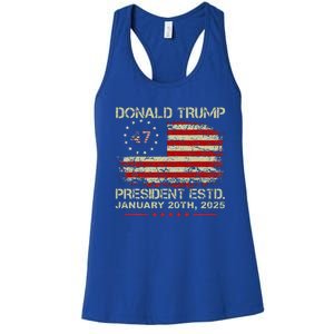 Donald Trump 47th President Inauguration 2025 Women's Racerback Tank