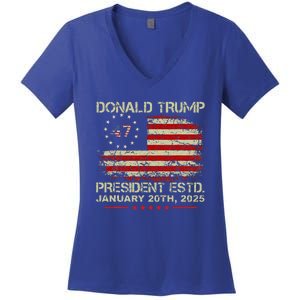 Donald Trump 47th President Inauguration 2025 Women's V-Neck T-Shirt