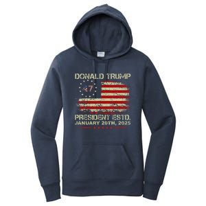 Donald Trump 47th President Inauguration 2025 Women's Pullover Hoodie