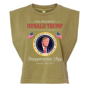 Donald Trump 4th President Inauguration Day Garment-Dyed Women's Muscle Tee