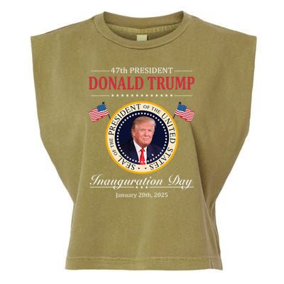 Donald Trump 4th President Inauguration Day Garment-Dyed Women's Muscle Tee