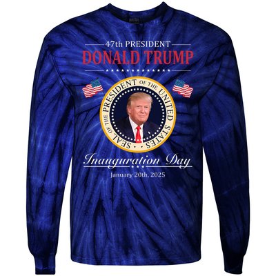 Donald Trump 4th President Inauguration Day Tie-Dye Long Sleeve Shirt