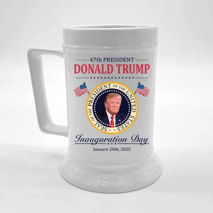 Donald Trump 4th President Inauguration Day Beer Stein