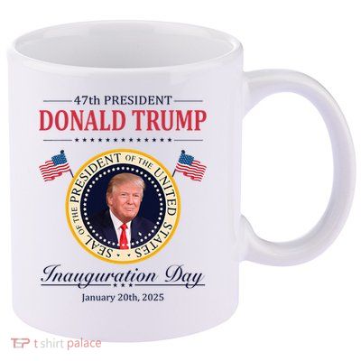 Donald Trump 4th President Inauguration Day 11oz C Handle Ceramic Mug