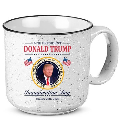 Donald Trump 4th President Inauguration Day 15oz Campfire Ceramic Mug