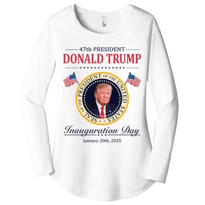 Donald Trump 4th President Inauguration Day Women's Perfect Tri Tunic Long Sleeve Shirt
