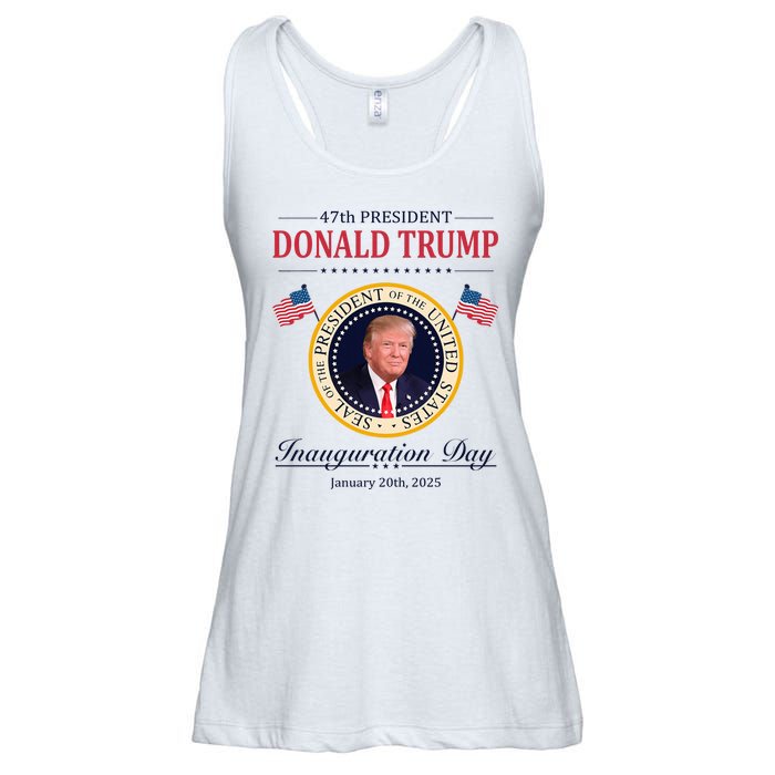 Donald Trump 4th President Inauguration Day Ladies Essential Flowy Tank