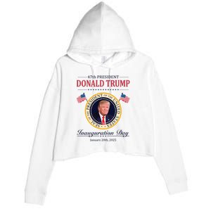 Donald Trump 4th President Inauguration Day Crop Fleece Hoodie